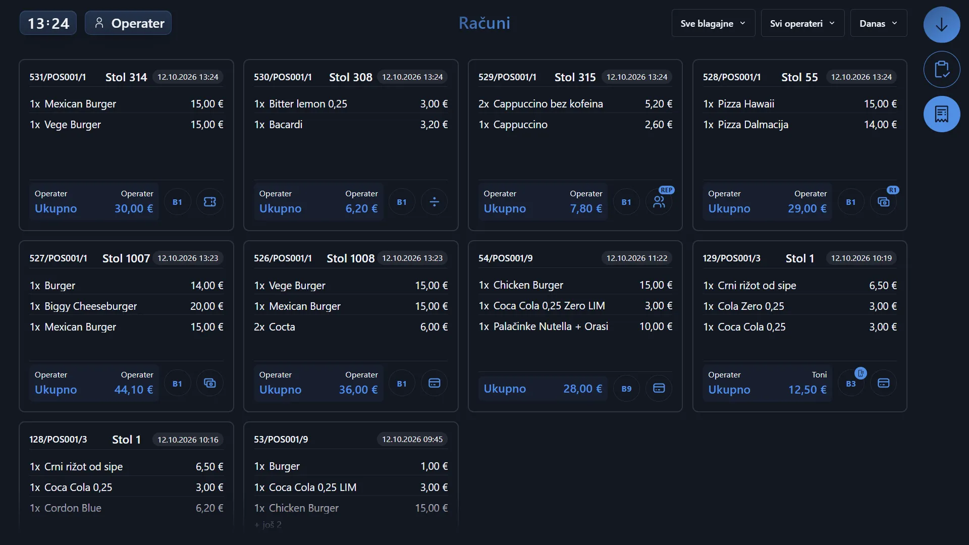 Proxima POS – Računi